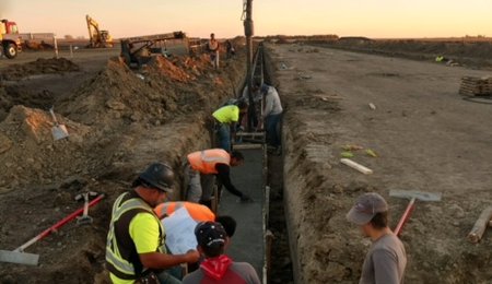 Pembrook pouring footings